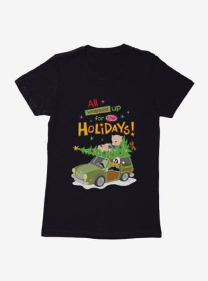 Looney Tunes Holiday All Wrapped Up Womens T-Shirt
