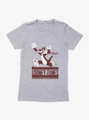 Looney Tunes Sylvester Ice Skating Womens T-Shirt