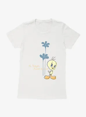 Looney Tunes Summer Fun Simple Life Flowers Womens T-Shirt