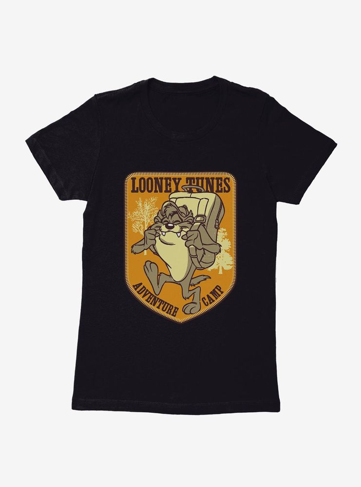 Looney Tunes Taz Happy Camper Womens T-Shirt