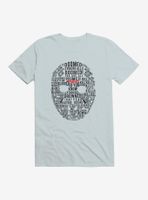 Friday The 13th Mask Word Collage T-Shirt