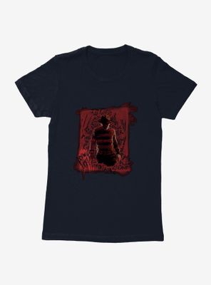 A Nightmare On Elm Street Freddy Writing Womens T-Shirt