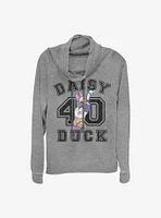 Disney Daisy Duck Collegiate Cowlneck Long-Sleeve Girls Top