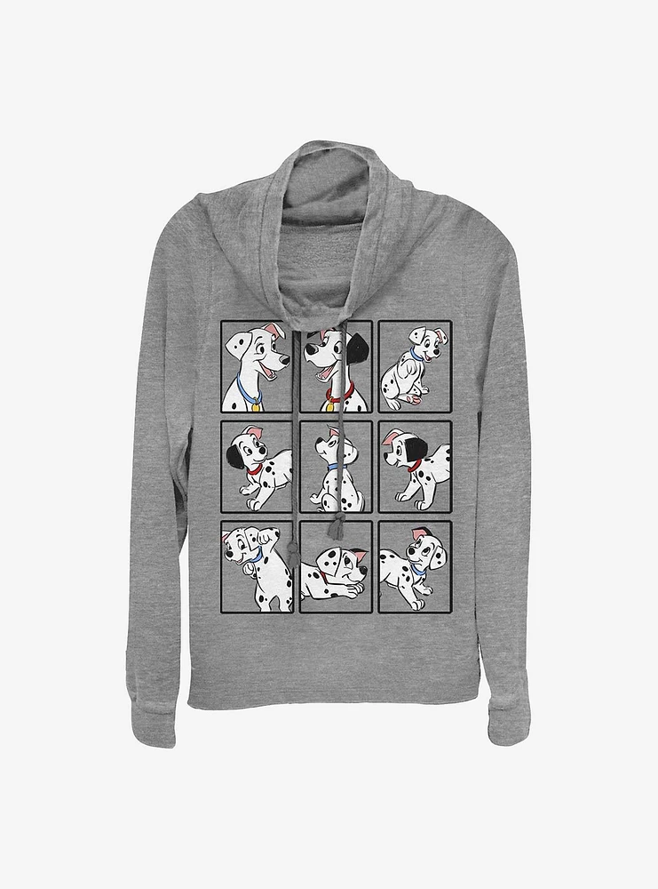 Disney 101 Dalmatians Dalmatian Box Up Cowlneck Long-Sleeve Girls Top