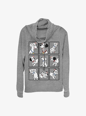 Disney 101 Dalmatians Dalmatian Box Up Cowlneck Long-Sleeve Girls Top