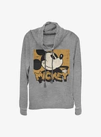 Disney Mickey Mouse Against The Grain Cowlneck Long-Sleeve Girls Top