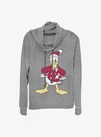 Disney Donald Duck Holiday Hat Cowlneck Long-Sleeve Girls Top