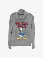 Disney Donald Duck Original Sketchbook Cowlneck Long-Sleeve Girls Top