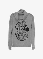 Disney Mickey Mouse Chef Circle Cowlneck Long-Sleeve Girls Top