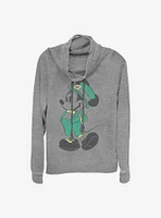 Disney Mickey Mouse Leprechaun Cowlneck Long-Sleeve Girls Top