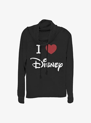 Disney Classic I Heart Cowlneck Long-Sleeve Girls Top