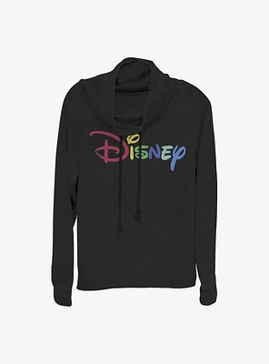 Disney Classic Multicolor Cowlneck Long-Sleeve Girls Top