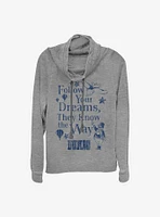 Disney Dumbo Follow Your Dreams Cowlneck Long-Sleeve Girls Top