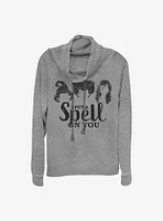 Disney Hocus Pocus Hair Silhoutte Spell Cowlneck Long-Sleeve Girls Top