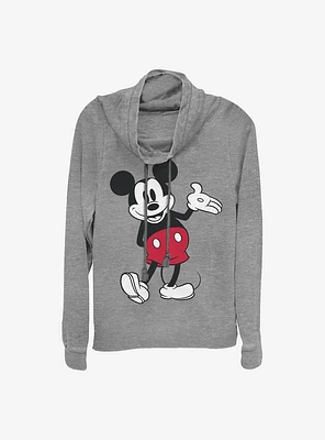 Disney Mickey Mouse World Famous Cowlneck Long-Sleeve Girls Top