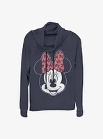 Disney Minnie Mouse Modern Inverse Cowlneck Long-Sleeve Girls Top