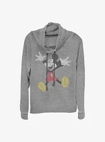 Disney Mickey Mouse Jump Cowlneck Long-Sleeve Girls Top