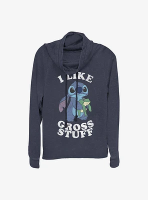 Disney Lilo & Stitch I Like Gross Stuff Cowlneck Long-Sleeve Girls Top