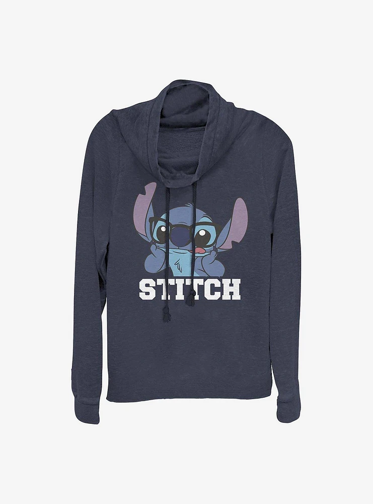 Disney Lilo & Stitch Cowlneck Long-Sleeve Girls Top