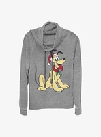 Disney Pluto Holiday Hat Cowlneck Long-Sleeve Girls Top