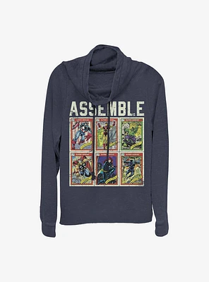 Marvel Avengers Core Assemble Cowlneck Long-Sleeve Girls Top