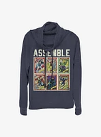 Marvel Avengers Core Assemble Cowlneck Long-Sleeve Girls Top