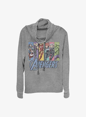 Marvel Avengers Unite Cowlneck Long-Sleeve Girls Top