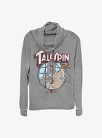 Disney Talespin Baloo Badge Cowlneck Long-Sleeve Girls Top