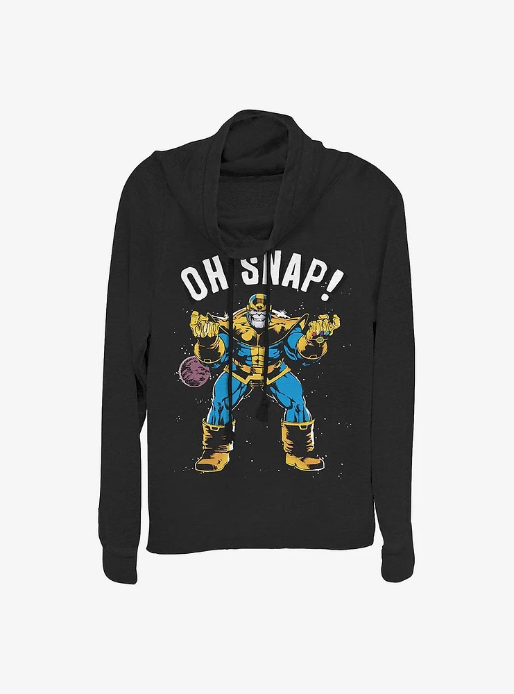 Marvel Avengers Oh Snap! Cowlneck Long-Sleeve Girls Top