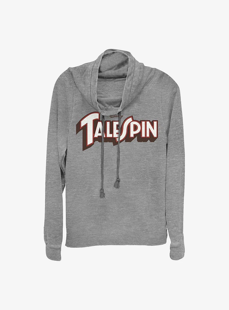 Disney Talespin Logo Cowlneck Long-Sleeve Girls Top