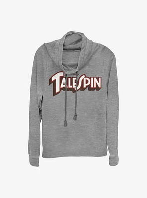 Disney Talespin Logo Cowlneck Long-Sleeve Girls Top