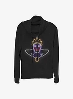 Disney Villains Neon Evil Queen Cowlneck Long-Sleeve Girls Top