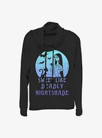 Disney The Nightmare Before Christmas Sally Moon Cowlneck Long-Sleeve Girls Top