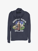 Nintendo Animal Crossing Design Your Island Cowlneck Long-Sleeve Girls Top