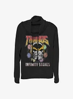 Marvel Avengers Thanos Stones Cowlneck Long-Sleeve Girls Top