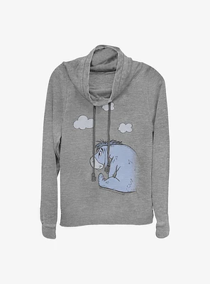 Disney Winnie The Pooh Cloudy Eeyore Cowlneck Long-Sleeve Girls Top