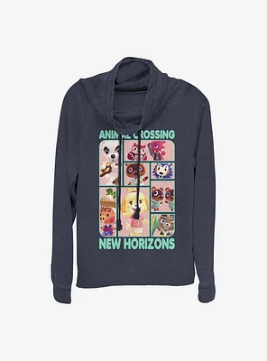 Nintendo Animal Crossing New Horizons Box Up Cowlneck Long-Sleeve Girls Top