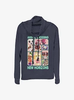 Nintendo Animal Crossing New Horizons Box Up Cowlneck Long-Sleeve Girls Top