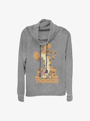 Disney Winnie The Pooh Tigger Bounce Cowlneck Long-Sleeve Girls Top