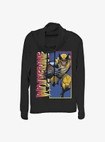 Marvel Wolverine Classic Cowlneck Long-Sleeve Girls Top