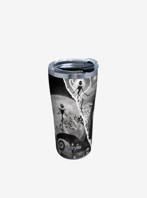 The Nightmare Before Christmas Torn Collage 20oz Stainless Steel Tumbler With Lid