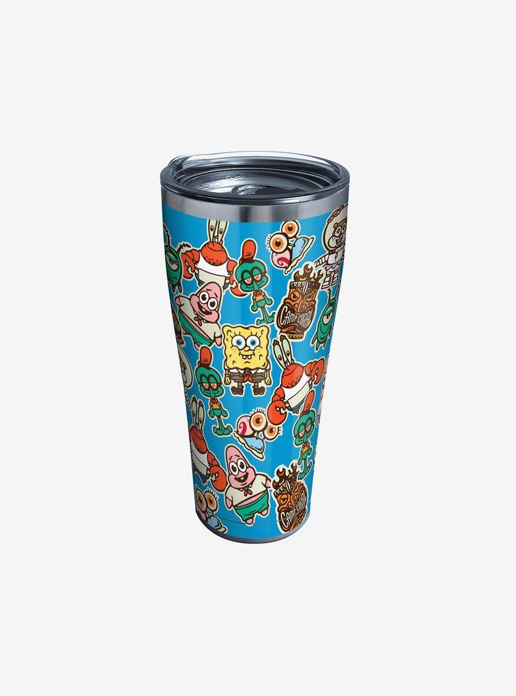 Spongebob Squarepants 30oz Stainless Steel Tumbler With Lid