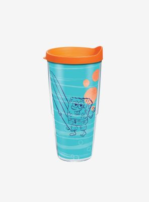 Spongebob Squarepants Surfboard 24oz Classic Tumbler With Lid