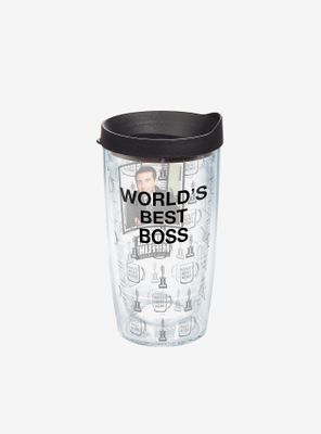 The Office Worlds Best Boss 16oz Classic Tumbler With Lid