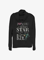 Disney Peter Pan Love You To The Second Star Cowlneck Long-Sleeve Girls Top