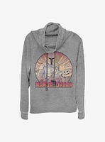 Star Wars The Mandalorian Inside Lines Cowlneck Long-Sleeve Girls Top