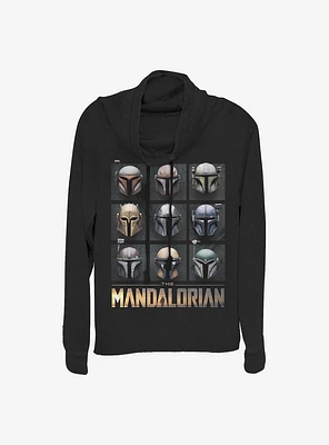 Star Wars The Mandalorian Mando Helmet Boxup Cowlneck Long-Sleeve Girls Top