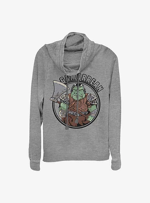 Star Wars Gamorrean Drawing Cowlneck Long-Sleeve Girls Top