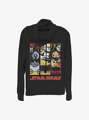 Star Wars Phantom Panels Cowlneck Long-Sleeve Girls Top