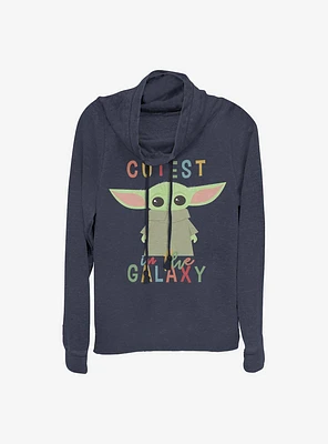 Star Wars The Mandalorian Cutest Little Child Cowlneck Long-Sleeve Girls Top